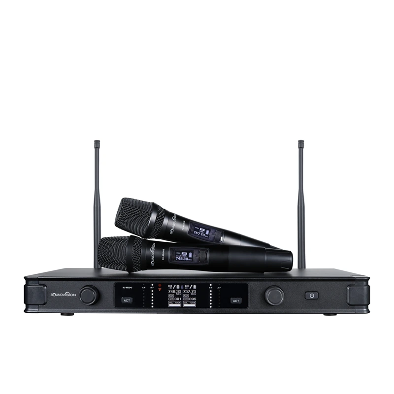 SOUNDVISION SU-850DG ชุดไมค์ลอย ดิจิตอล มือถือคู่ ย่าน UHF พร้อมระบบ Rechargeable Batteries ใช้งานสูงสุดได้ 10 ชั่วโมง