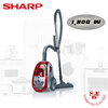 เครื่องดูดฝุ่น Sharp 1800 วัตต์ รุ่น EC-LS18-R