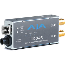 AJA FiDO-2R-MM 2-Channel Multi-Mode LC Fiber to 3G-SDI Receiver