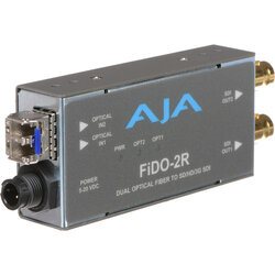 AJA FiDO-2R 2-Channel Single Mode LC Fiber to 3G-SDI Receiver