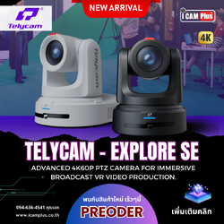 telycam Explore SE Advanced 4K60p PTZ camera VR video production.