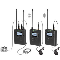 COMICA CVM-WM300A ชุดไมค์ไร้สายสำหรับกล้องวีดีโอ 80 ชาแนล ย่าน UHF