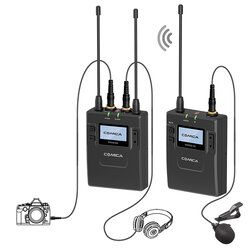 COMICA CVM-WM300C ชุดไมค์ไร้สายสำหรับกล้องวีดีโอ 80 ชาแนล ย่าน UHF