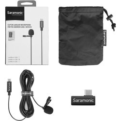 Saramonic LavMicro U3B 6m Lavalier Microphone with Detachable Lightning Connector for Type C