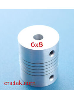 Flexible Coupling 6.35 x 8 mm.(25x30 mm.)