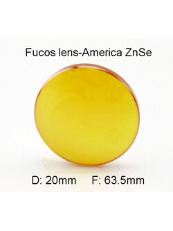 Co2 Laser Focus Lens Diameter : 20 mm. Focal Length : 63.5 mm.