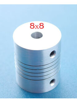 Flexible Coupling 8 x 8 mm.(25x30 mm)
