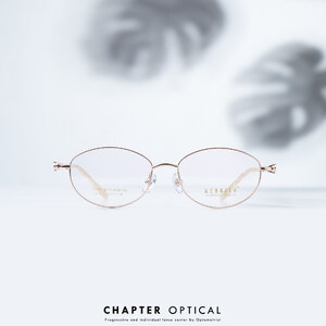กรอบแว่นแฟชั่น รุ่น R-10111-C.gold ( พร้อมเลนส์สายต 1990 บาท )