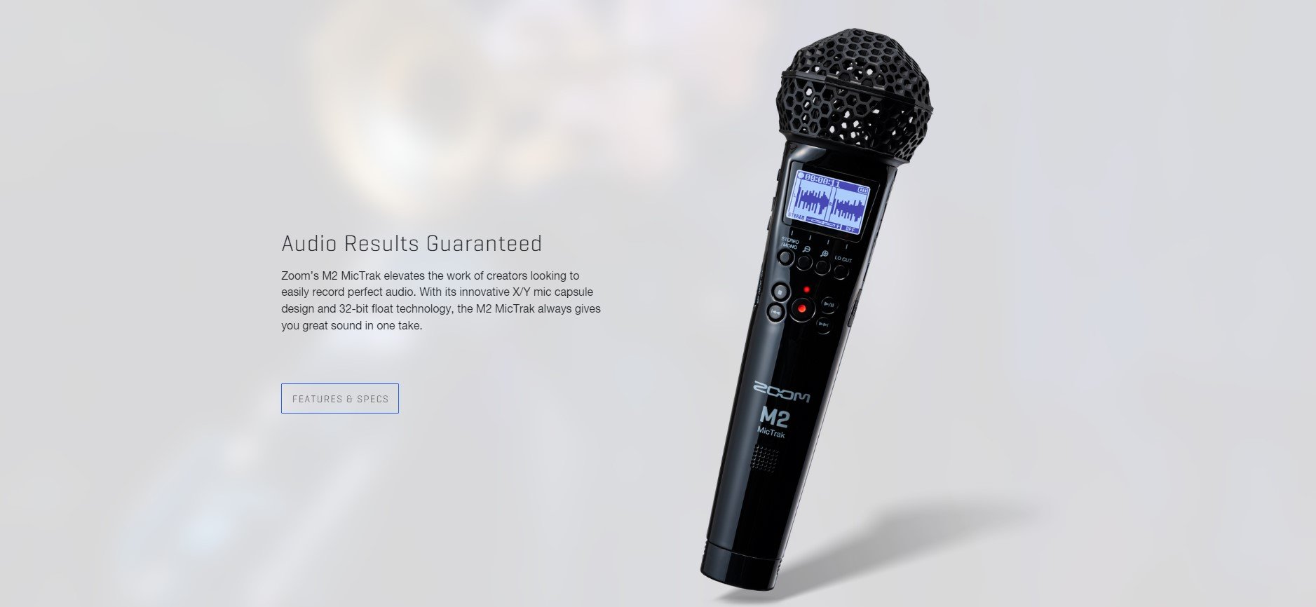 Zoom M2 MicTrak Stereo Microphone and Recorder (ประกันศูนย์)