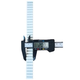 สายพานปลายเปิด HTD8M (PU) สีขาว หน้ากว้าง 20 มม. สั่งตัดได้ตามความยาวที่ต้องที่ใช้งานเป็นเส้นเดียว