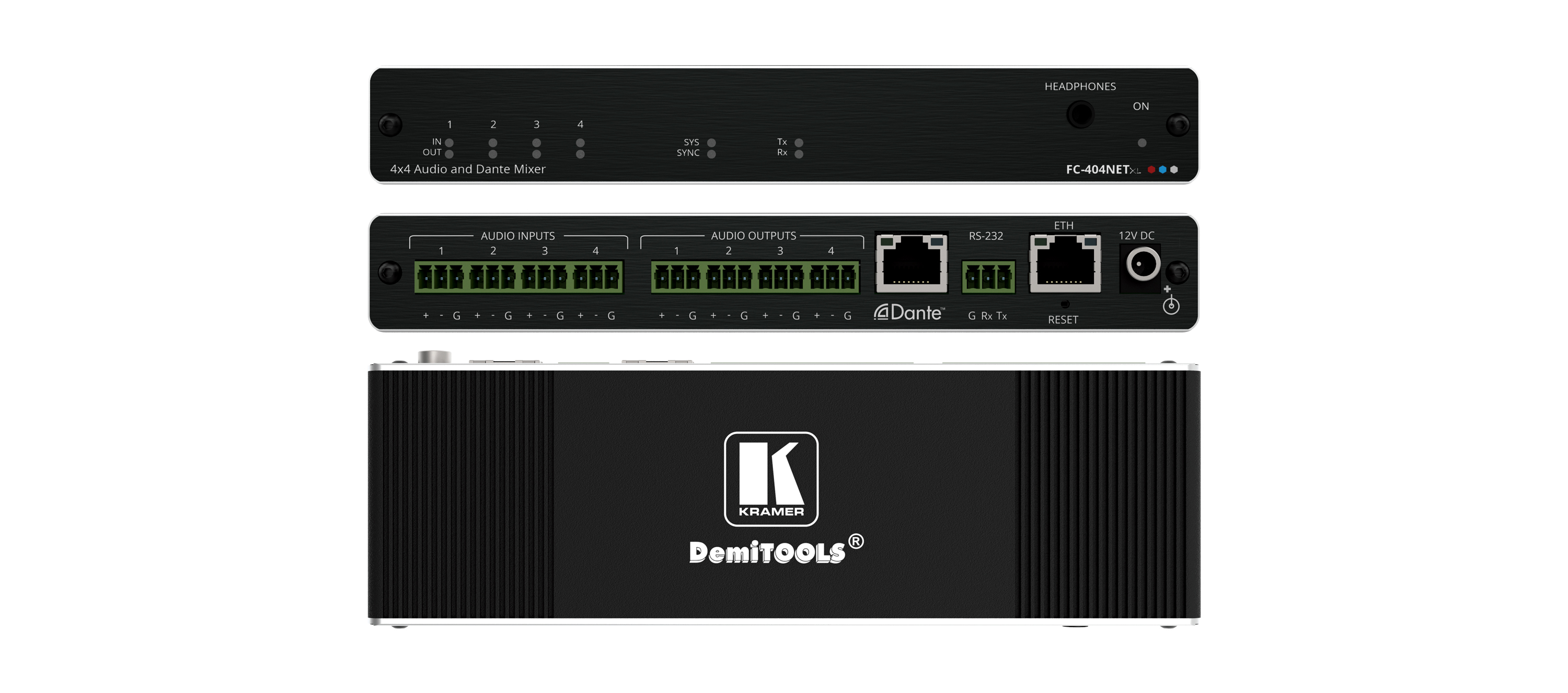 kramerav : FC-404 NETxl4x4 Audio and Dante Mixer