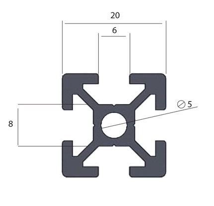 อนียลูมิเมโปรไฟร์ T 20x20