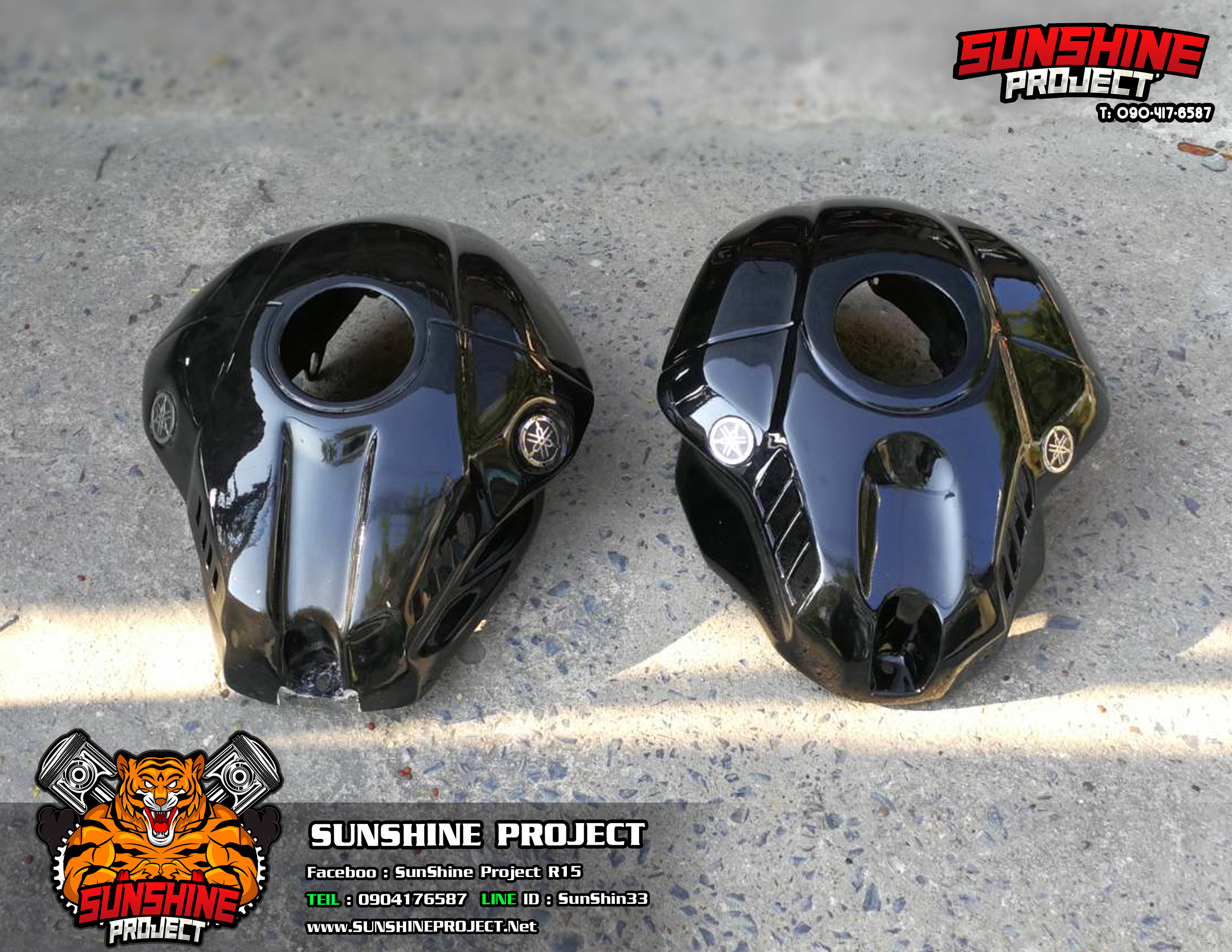 ครอบถังแต่งR3ทรงR1Mตรงรุ่น2017