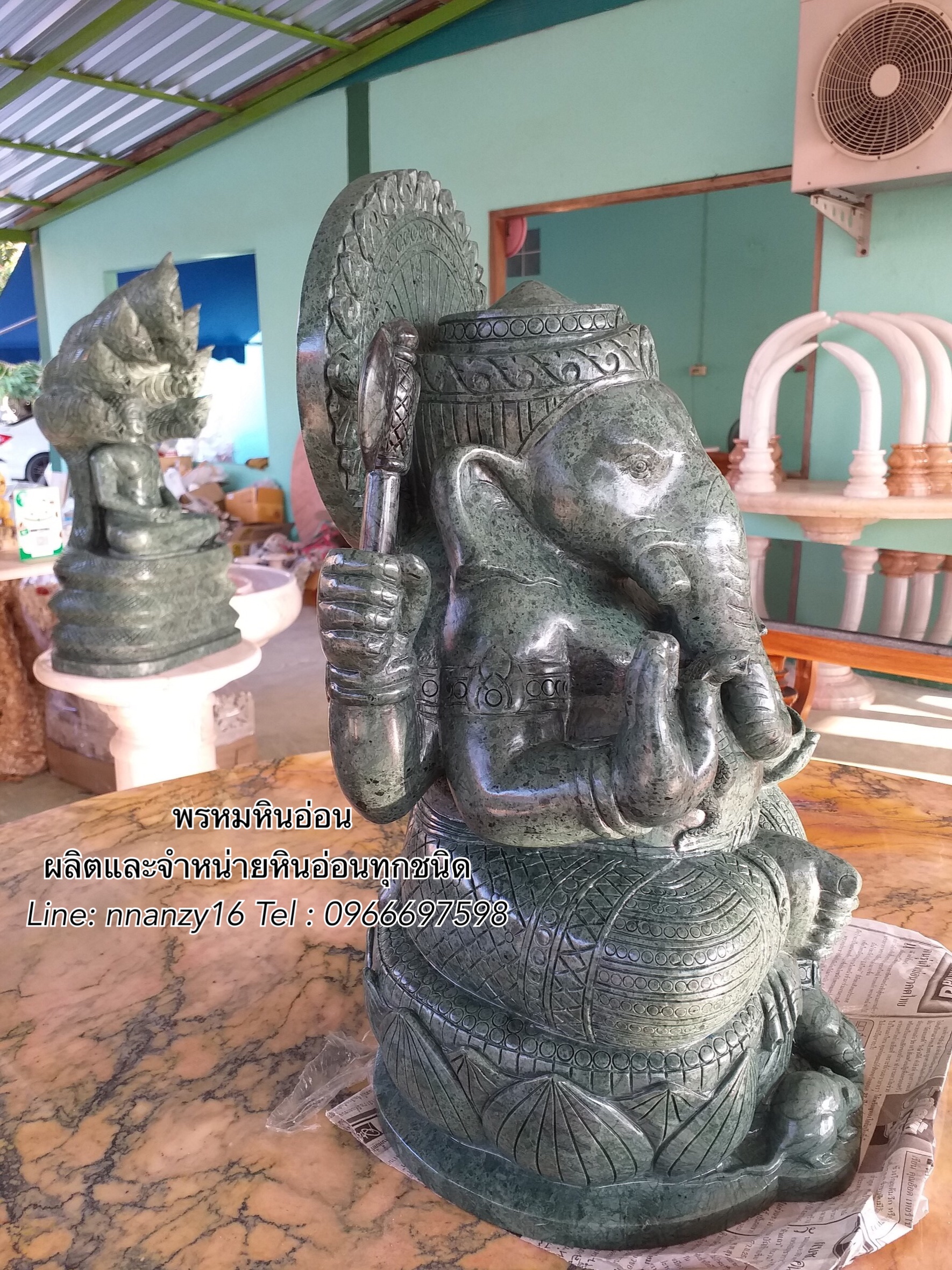 พระพิฆเนศหินอ่อน