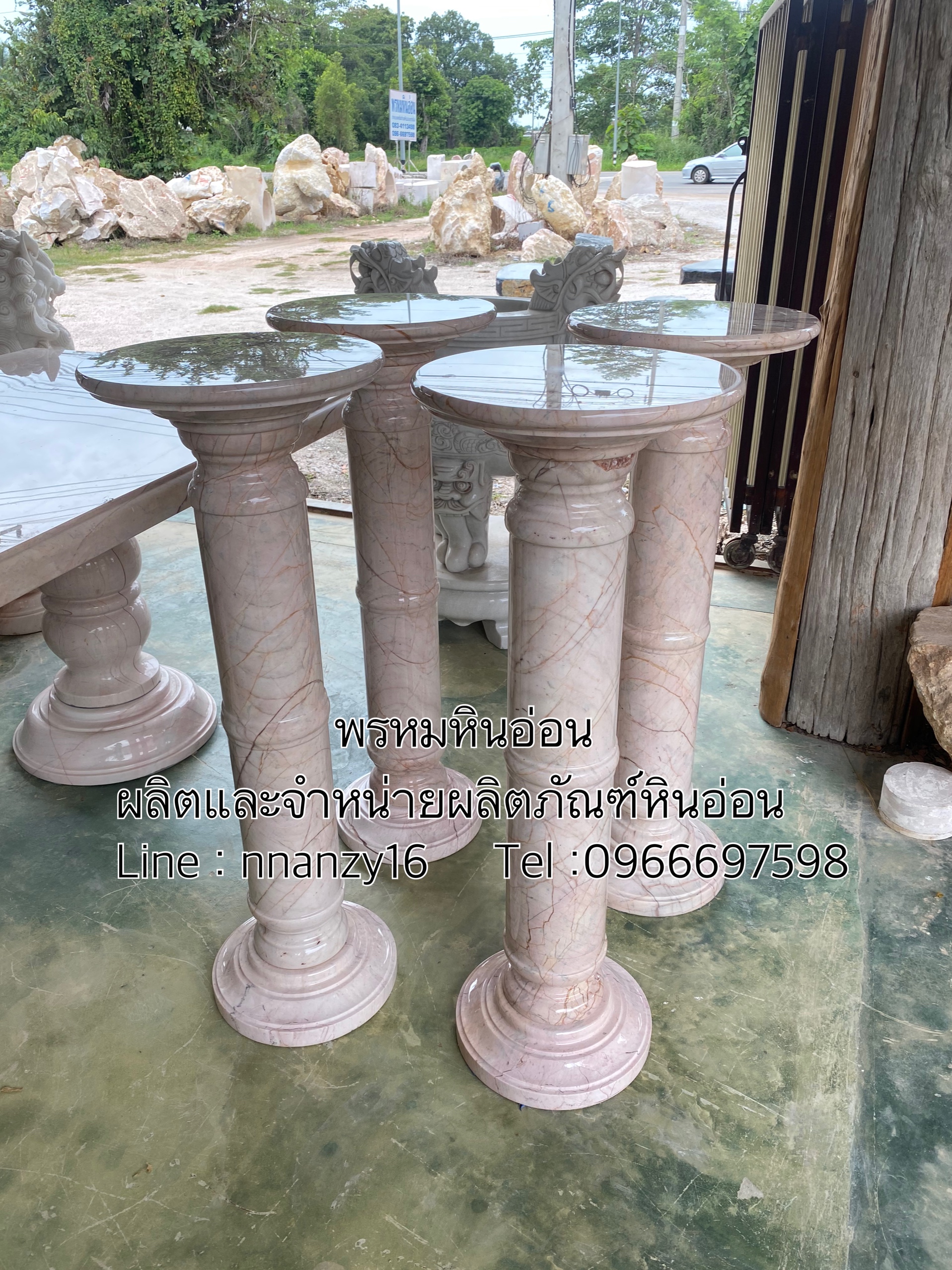 เสาโชว์หินอ่อน100ซม