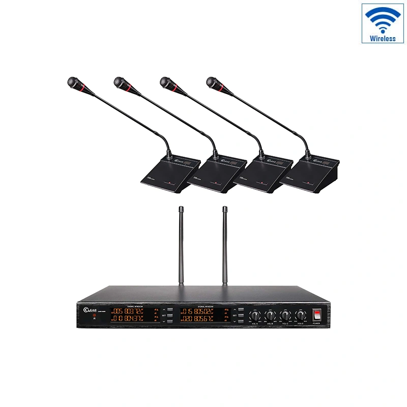 CLEARSOUND CSW-540 ชุดไมค์ประชุมสำหรับ 4 ท่าน แบบไร้สาย ย่าน UHF