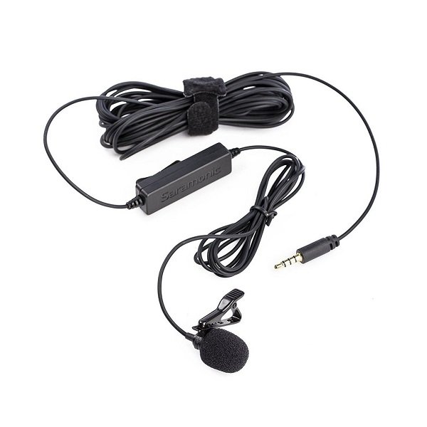 Saramonic LavMicro LavMicro Broadcast-Quality Lavalier Omnidirectional Microphone with 3.5mm TRS/TRRS Combo Connector & 6.3mm Adapter (6m cable)