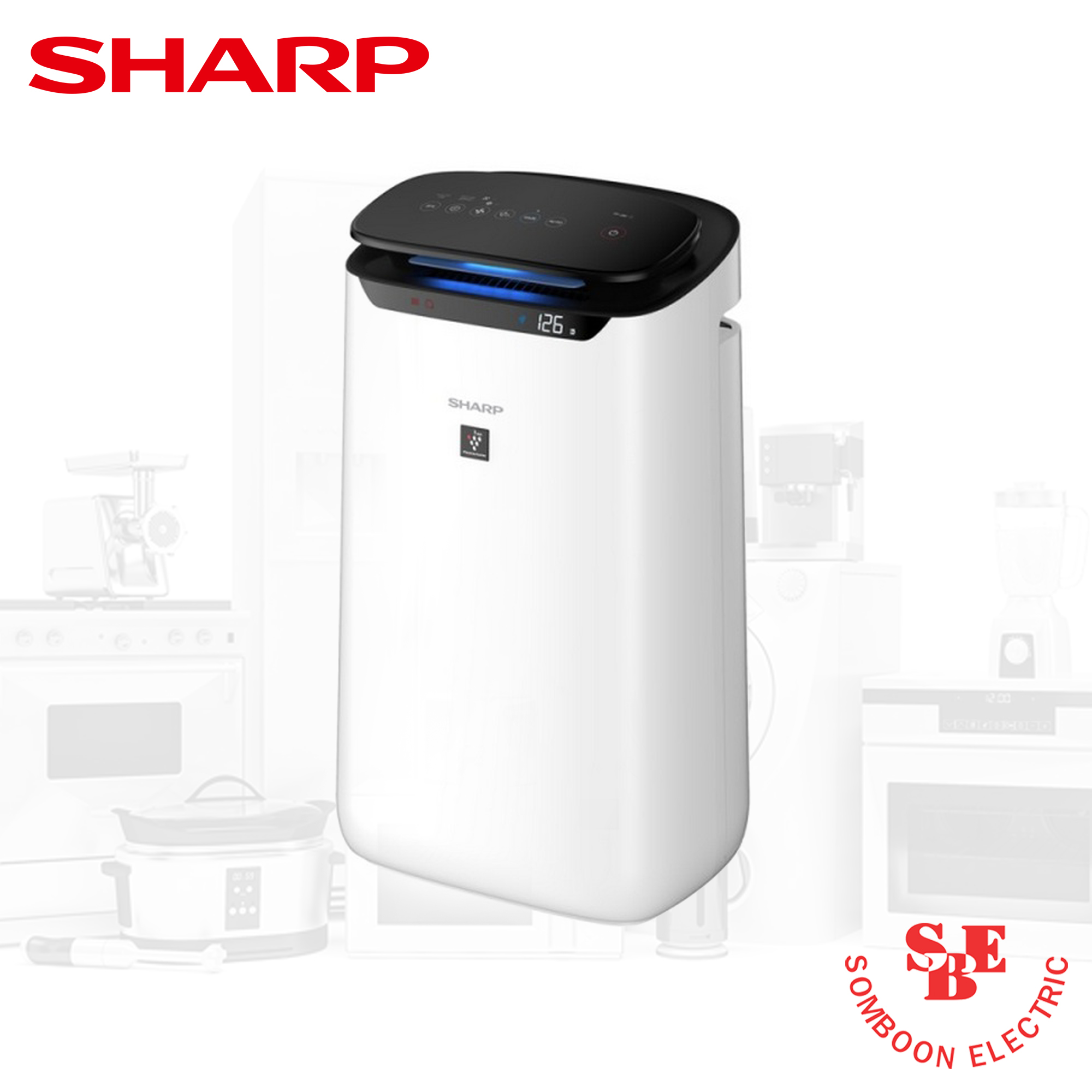 เครื่องฟอกอากาศ Sharp PlasmaCluster 48 ตร.ม. รุ่น FP-J60TA-W