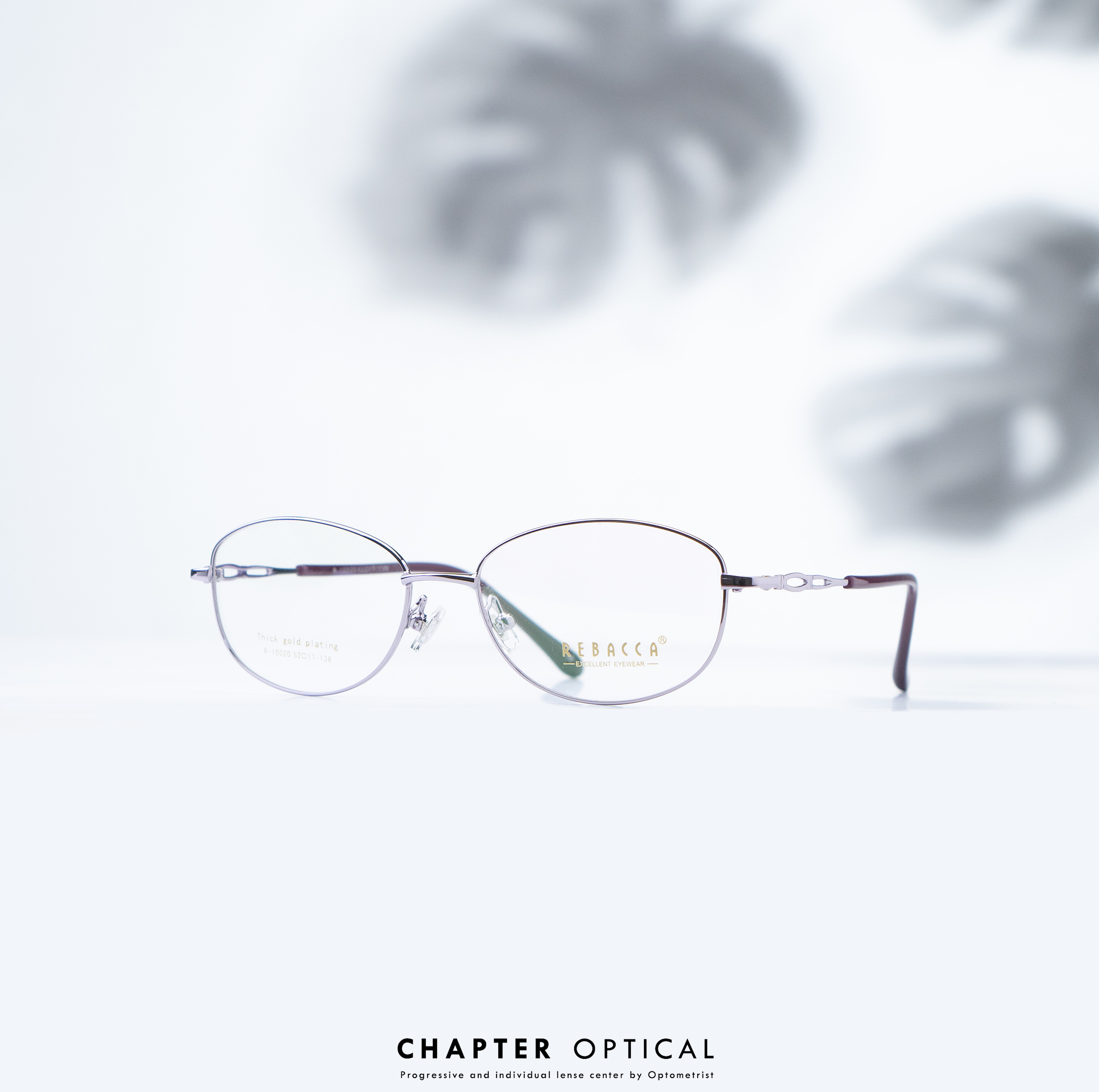 กรอบแว่นแฟชั่น รุ่น R-10020-C.purple ( พร้อมเลนส์สายต 1990 บาท )