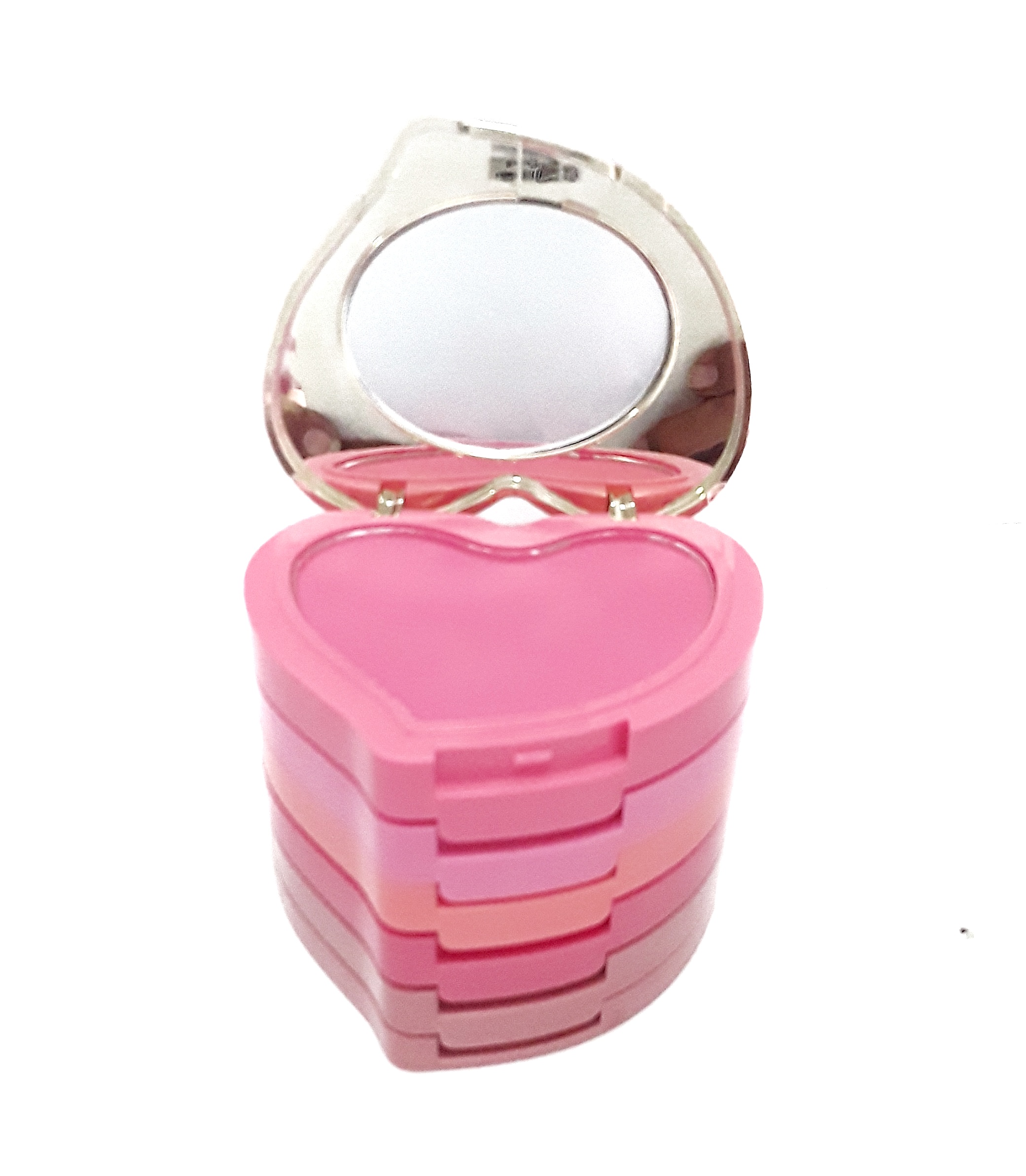 ปัดแก้มคอนโด 5 สี KISS BEAUTY ตลับหัวใจ