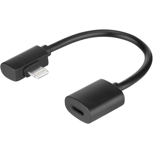 Saramonic SR-DITC80 Lightning Female Microphone Adapter Cable to Lightning Male with 90 degree for iPhone, iPad