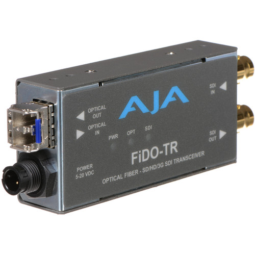 AJA FiDO-TR 1-Channel 3G-SDI/LC Single-Mode LC Fiber Transceiver