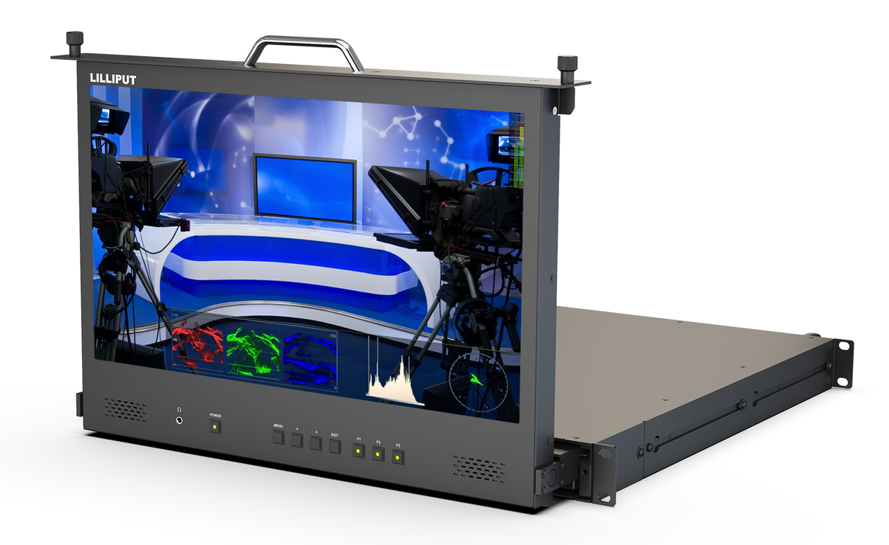 Lilliput RM-1731 17.3 inch Pull-out 1RU rackmount HDMI monitor