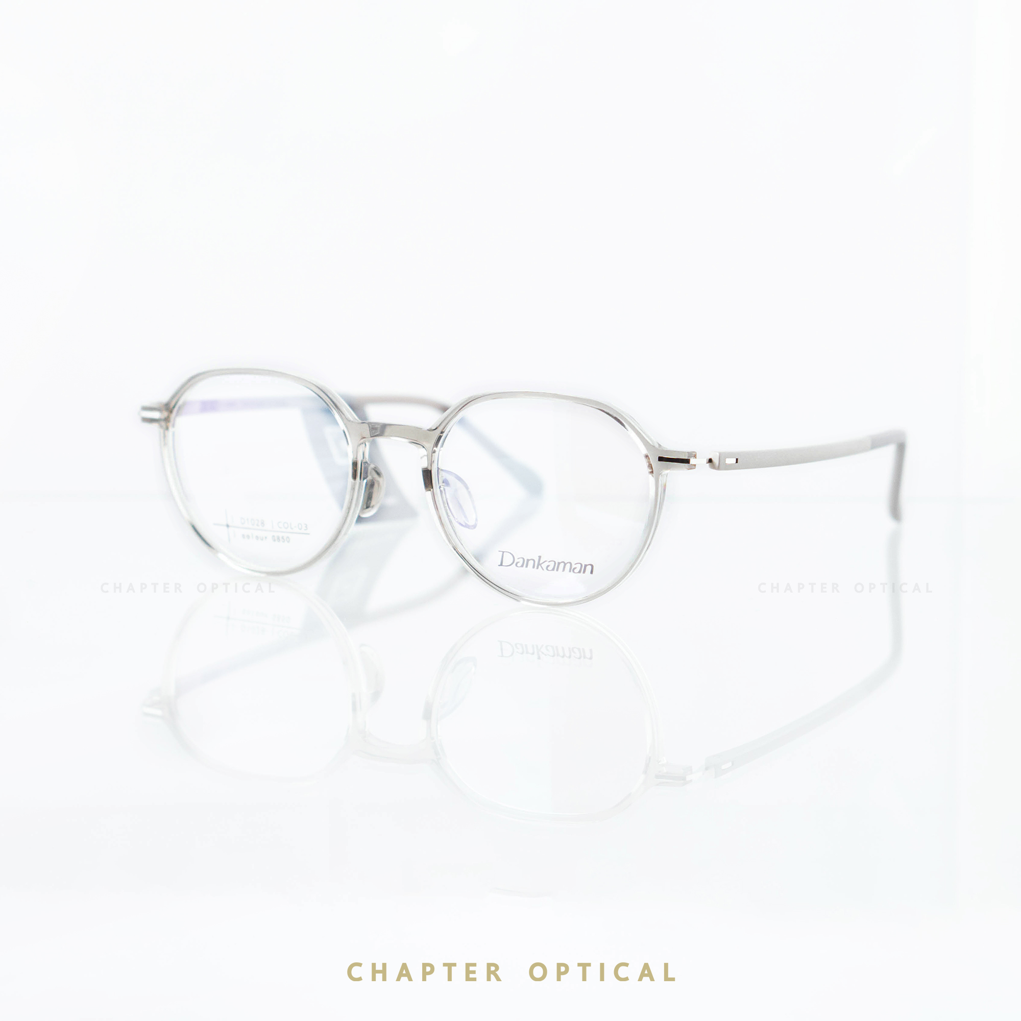 กรอบแว่นDankaman รุ่น D1028-C03 (VINTAGE แต่เบา ด้วยวัสดุ TR90)