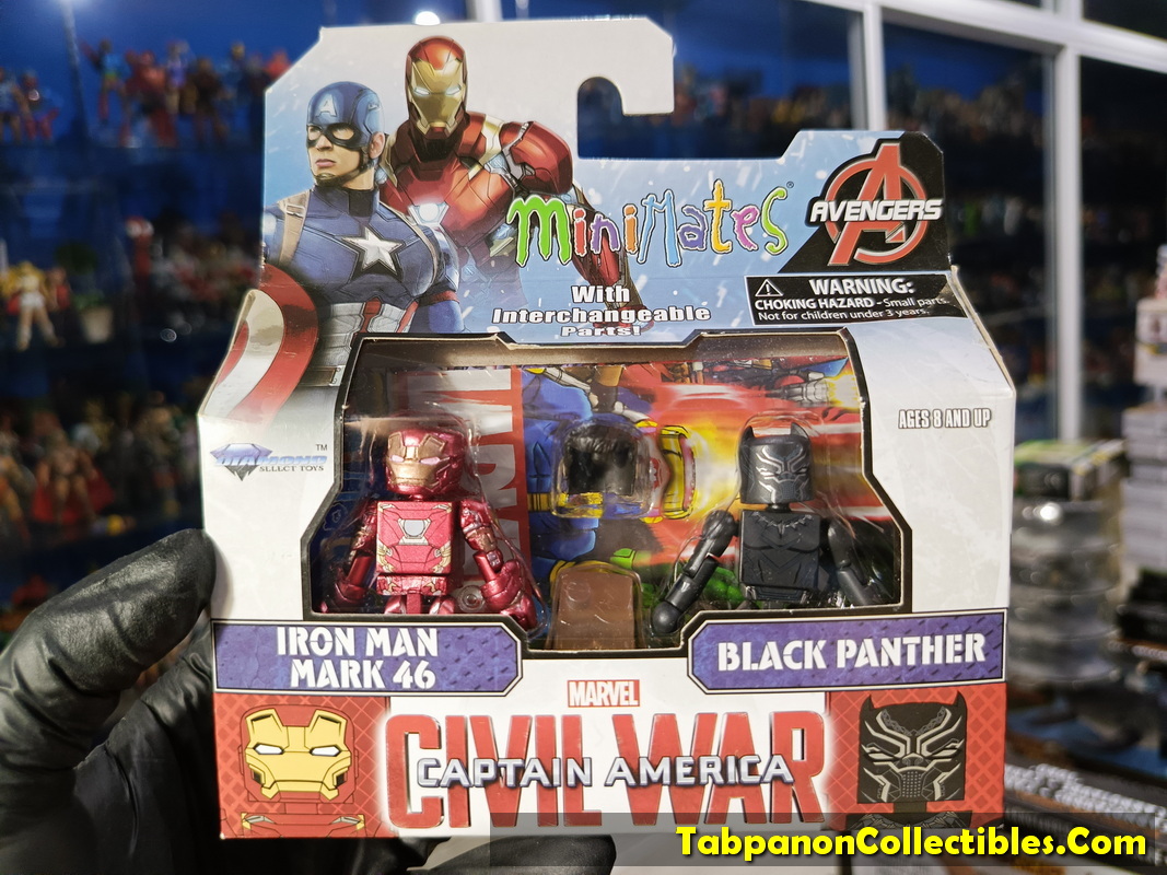 Minimates Marvel Wave 67 Civil War Ironman Mrk46 and Black Panther 2-pack