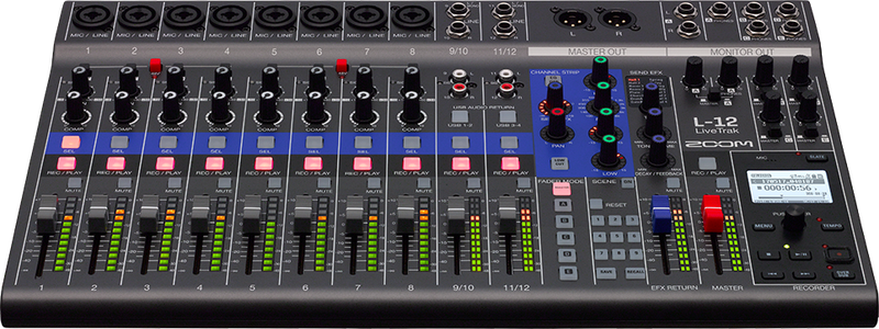 Zoom Live Track L12 - Mixing Console , Audio interface และ Digital recorder อยู่ในเครื่องเดียว
