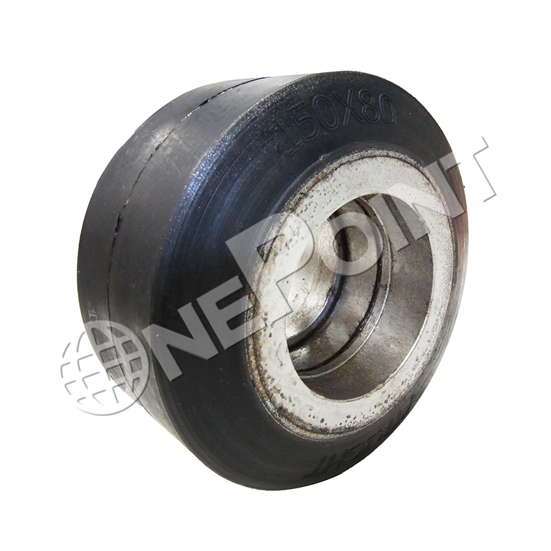 PW11101 RUBBER WHEEL 'CASTER' 152 x 80