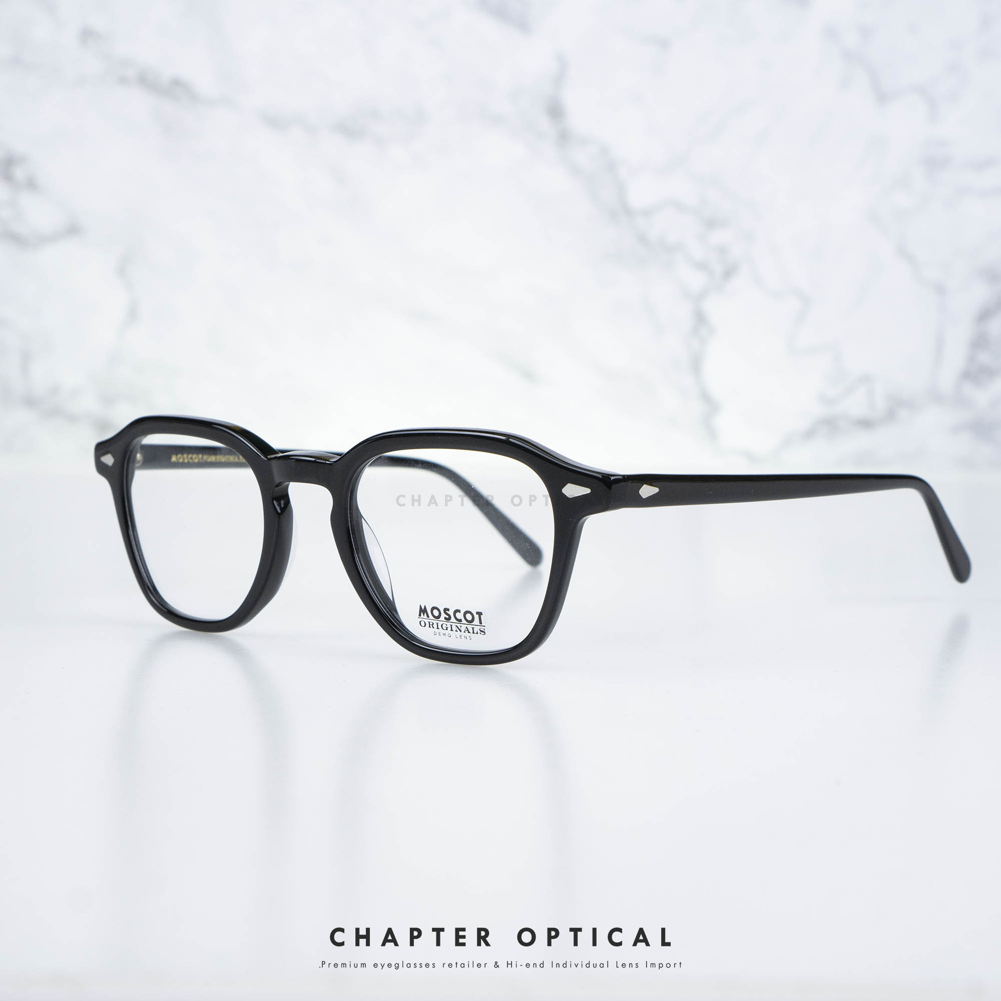 กรอบแว่น MOSCOT รุ่น VANTZ สี Black / Size 50