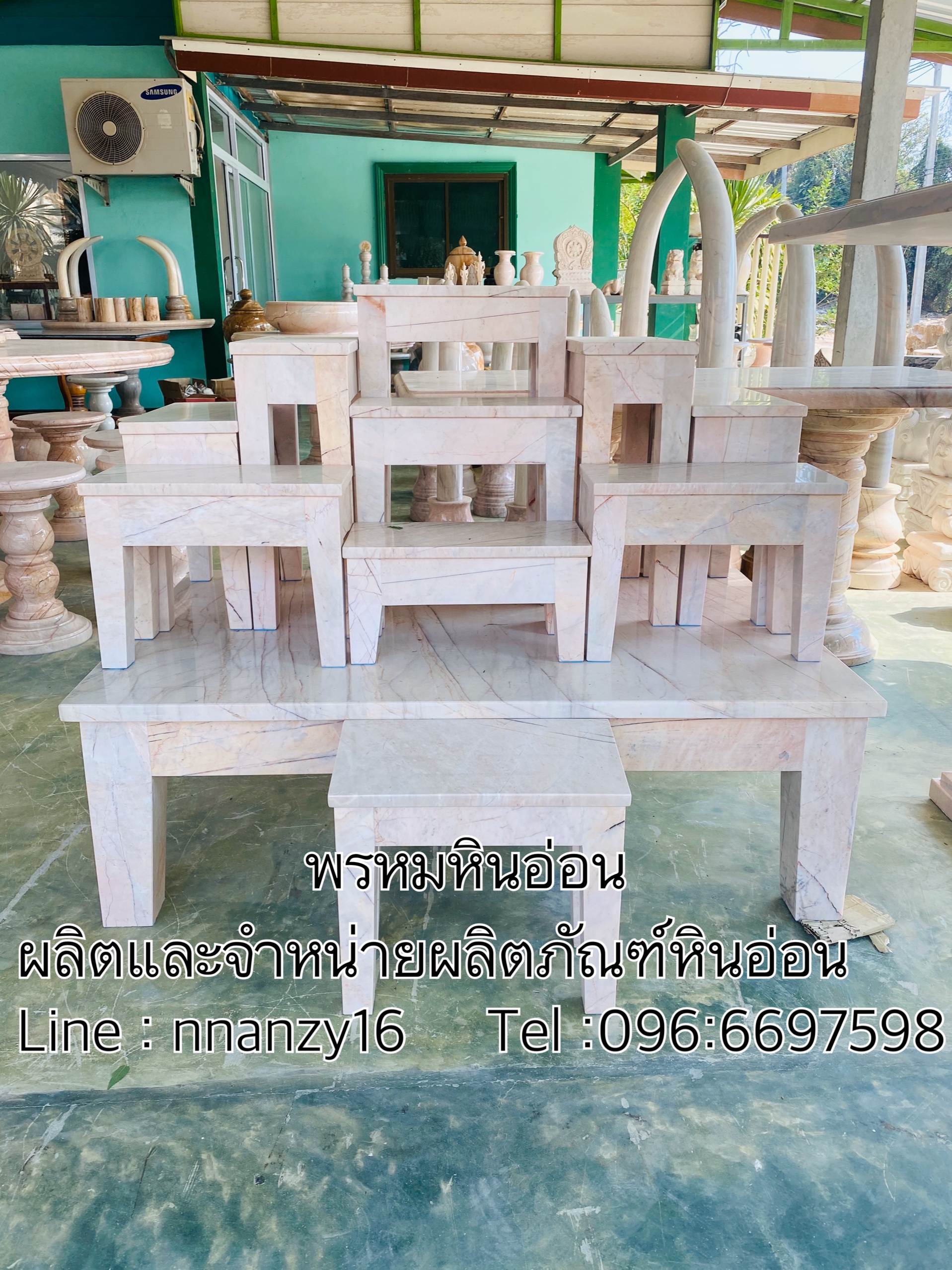 โต๊ะหมู่บูชา 9 ทรงโมเดิร์น