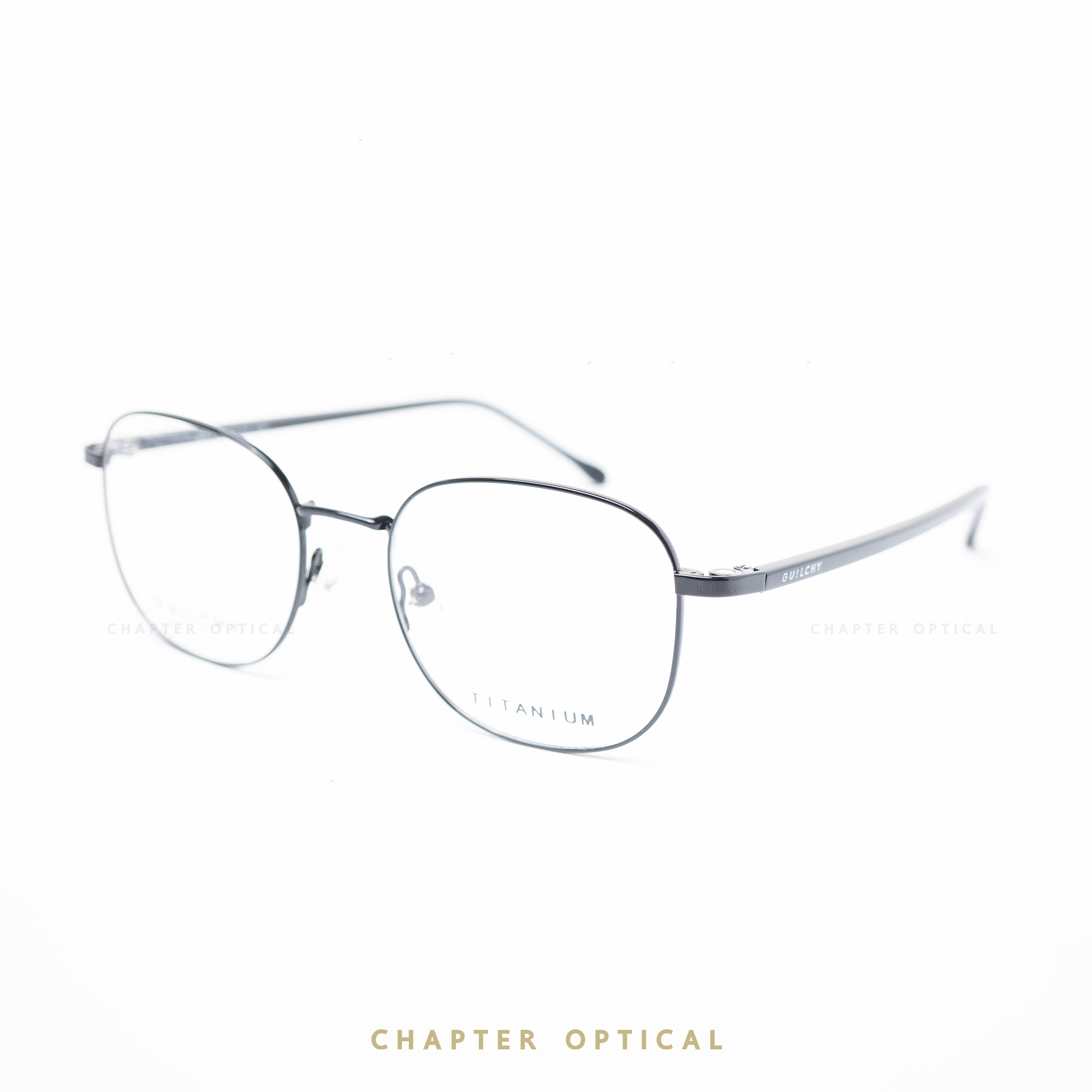 กรอบแว่นตา GUILCHY รุ่น MS-3-C04 แว่นไทเทเนียมพร้อมคลิปออนแม่เหล็ก Polarized