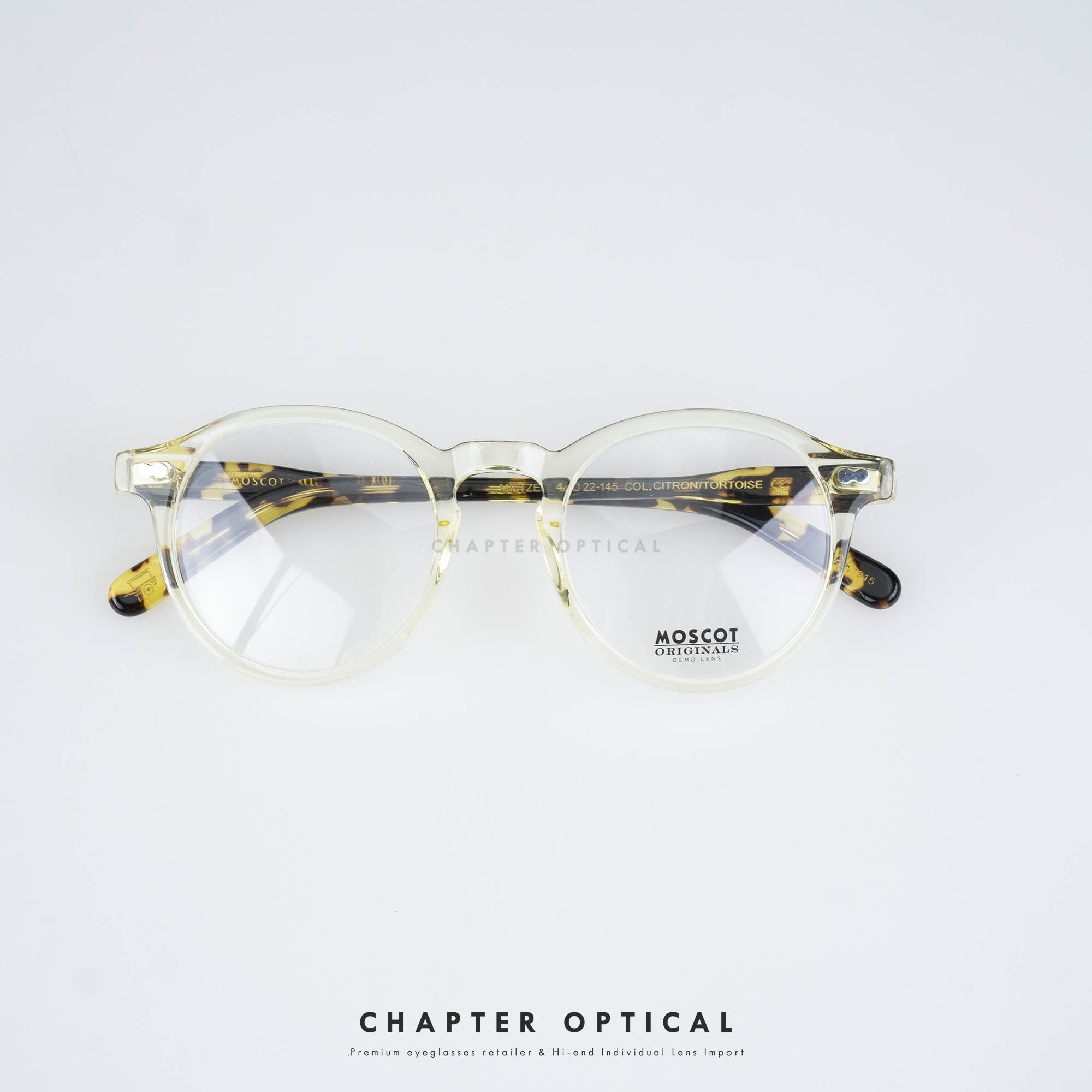 MOSCOT / originals NYC - MILTZEN col. CITRON TORTOISE Size 49