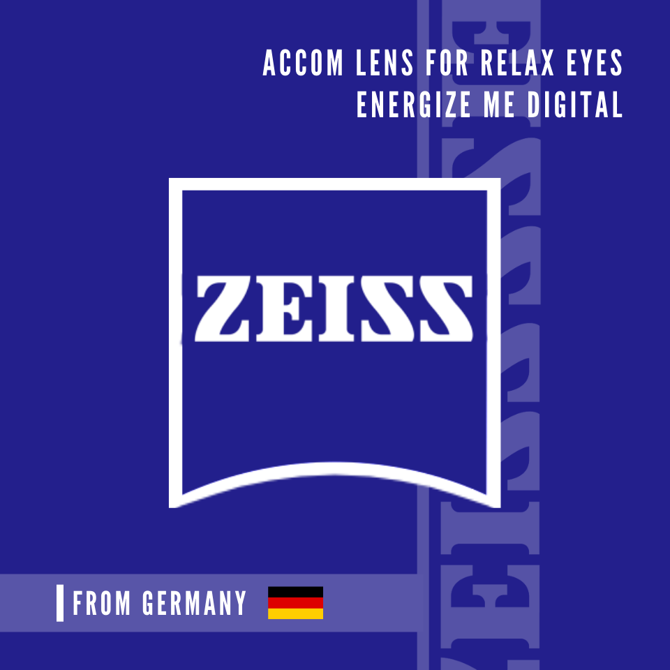 ZEISS ENERGIZE ME DIGITAL เลนส์ไซส์ลดอาการตาล้า ผ่อนคลายดวงตาหลังถอดคอนแทคเลนส์