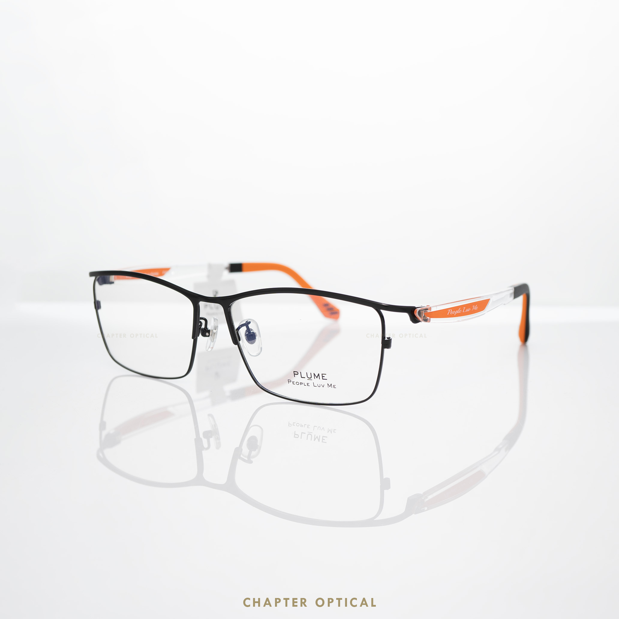 กรอบแว่นตาแบรนด์ PLUME รุ่น P-2975-C2 แบรนด์เกาหลีใต้แท้ สินค้านำเข้า