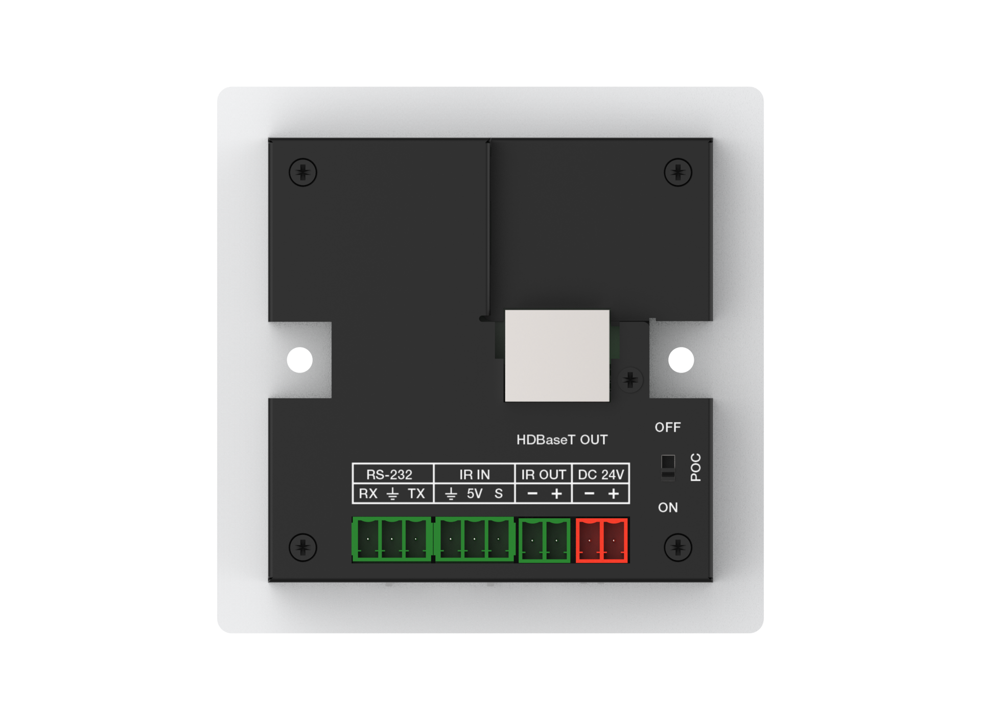 EX-HDBT-100-WP-USBC-U2 - VAVE HDMI/USB-C 4K 18 Gbps Wall Plate 100m with USB (CN/UK 2-Gang)
