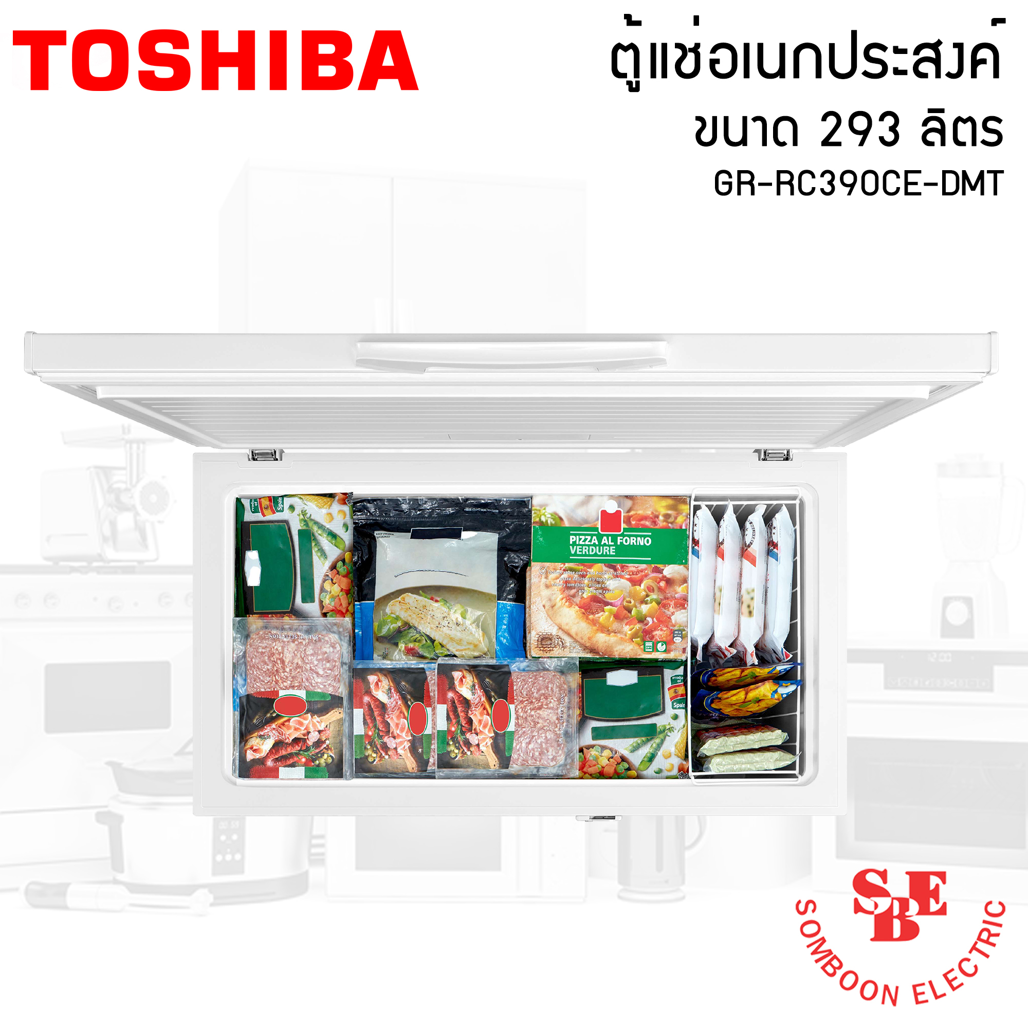 Toshiba ตู้แช่อเนกประสงค์ 2 ระบบ ขนาด 293 ลิตร (10.3 คิว) GR-RC390CE-DMT