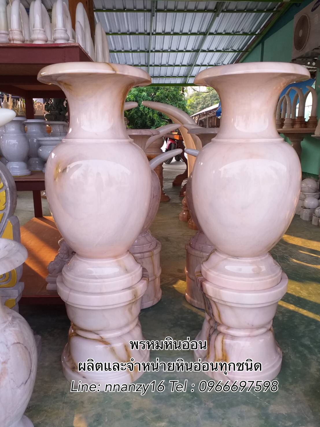 แจกันหินอ่อน60ซม
