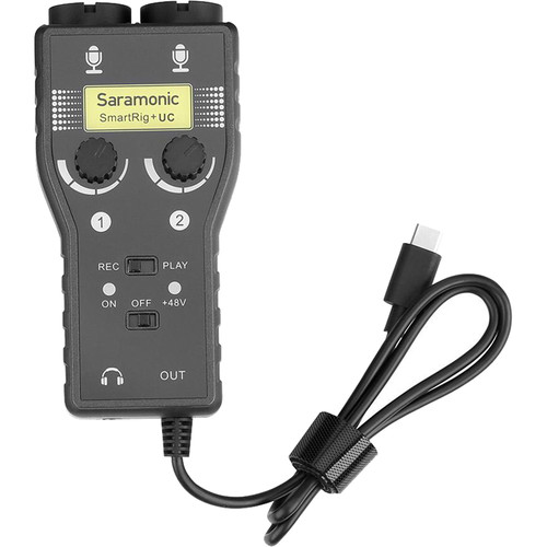 Saramonic SmartRig+ UC 2-Channel mic & instrument audio adapter for Type-C devices