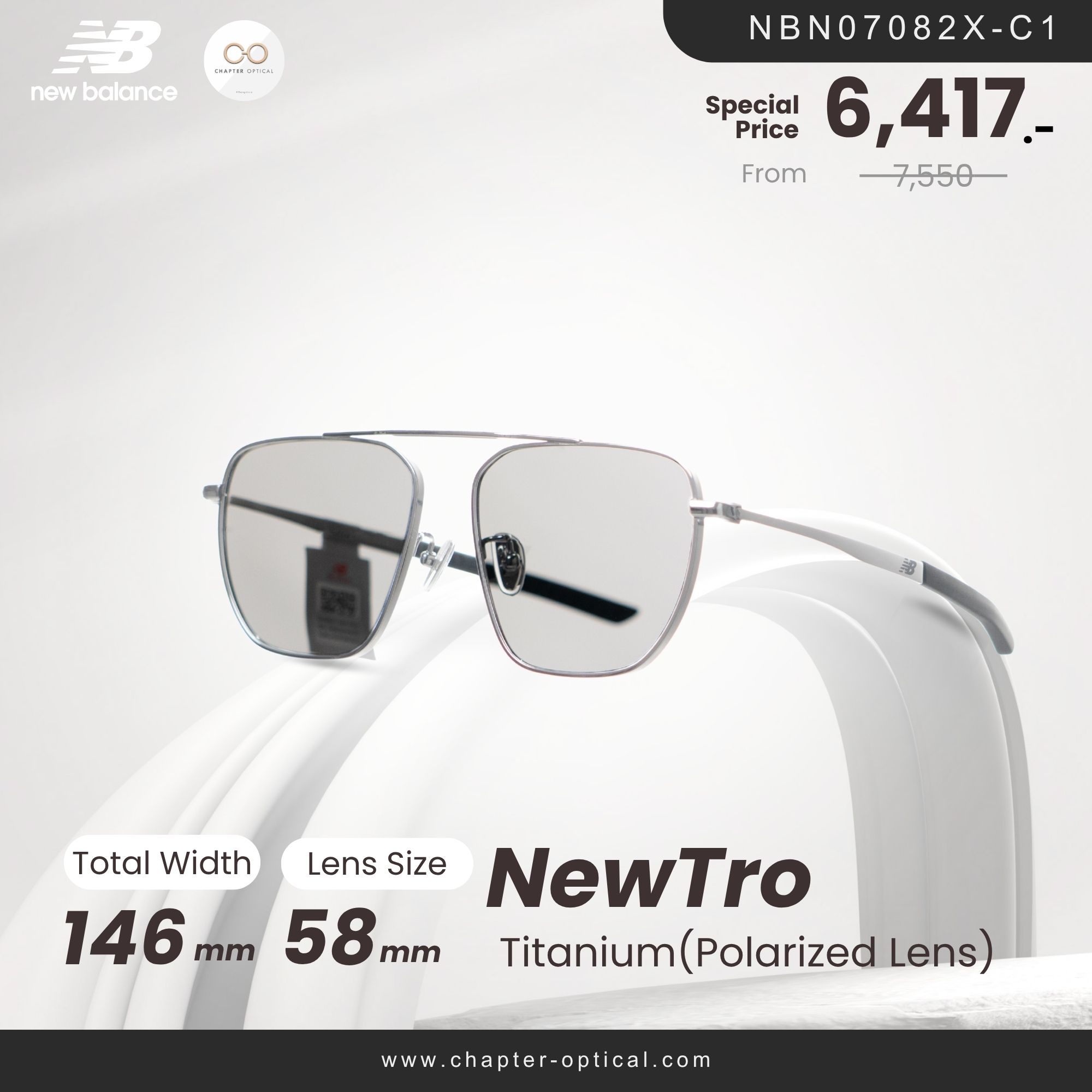 NEW BALANCE | NewTro Series | แว่นกันแดด รุ่น NBN07081SC-C02P