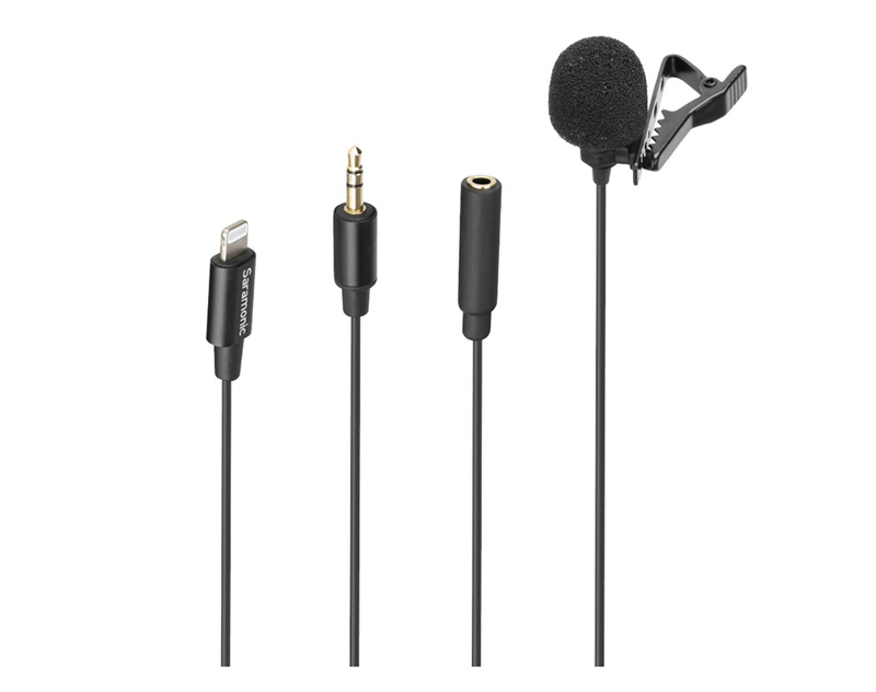 Saramonic LavMicro U1A 2m Lavalier Microphone with Detachable Lightning Connector for New iPhone