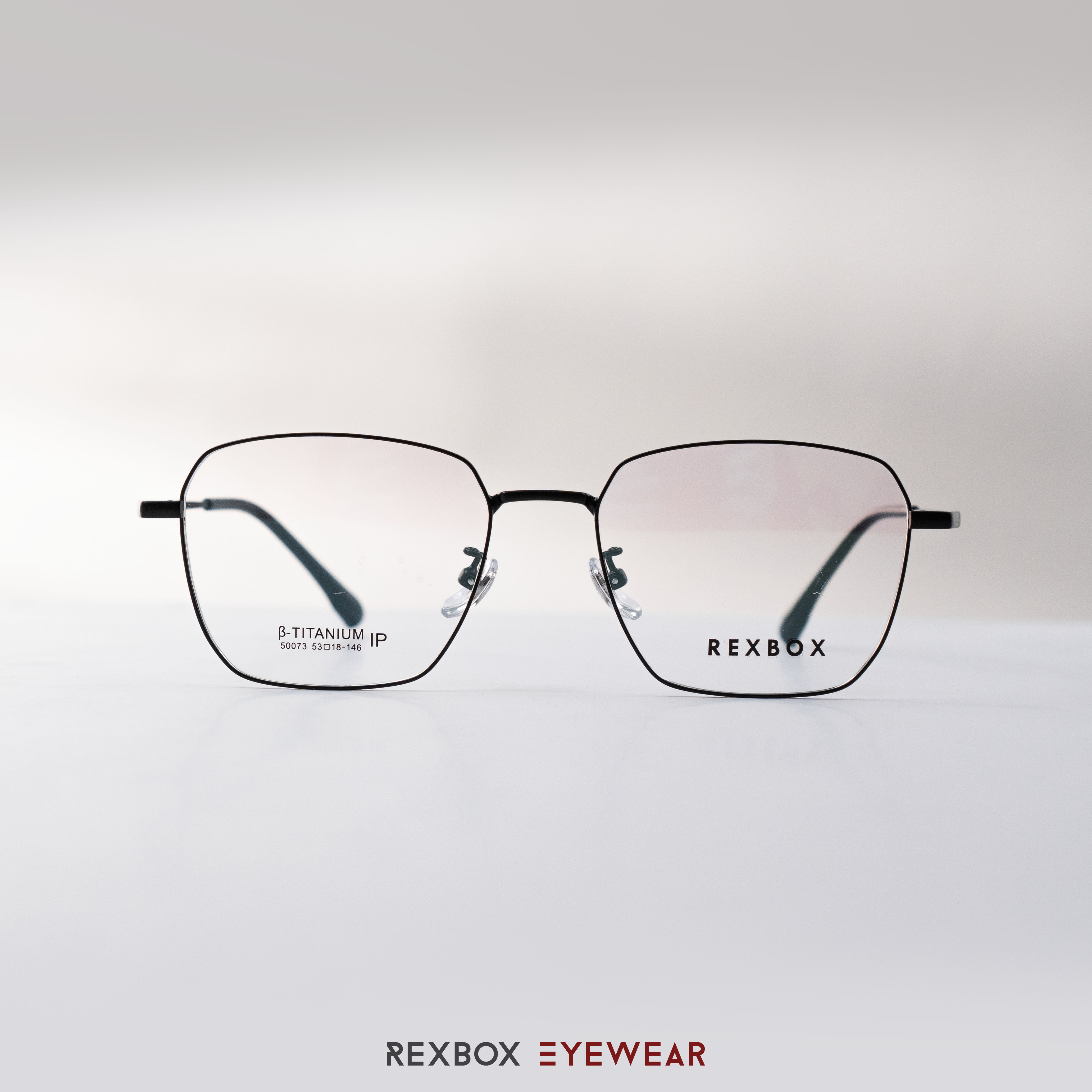 REXBOX รุ่น B-TITANIUM ไทเทเนียม พร้อมคลิปออน Polarized สีดำฉาบปรอทด้านหลังกันยูวี (50073-C7)