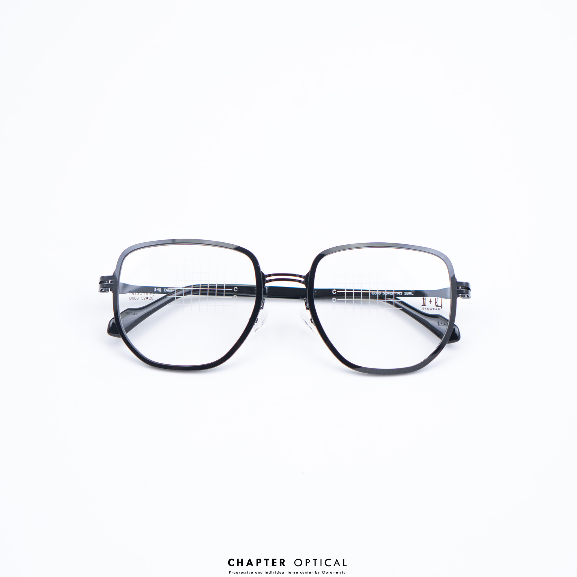 กรอบแว่นตา I+U รุ่น U008-3BKL