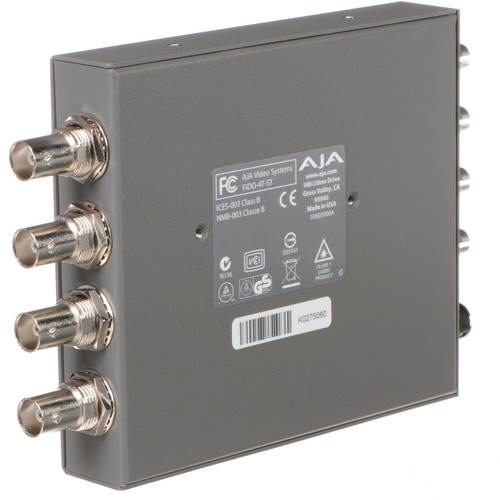 AJA FiDO-4T-ST 4-Channel 3G-SDI to Single-Mode ST Fiber Transmitter