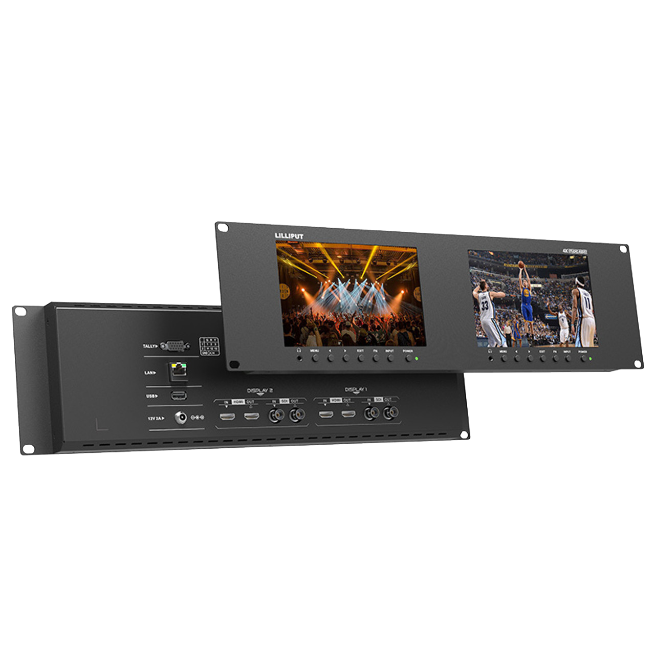 Lilliput RM-7029S Dual 7 inch 3RU rackmount SDI monitor