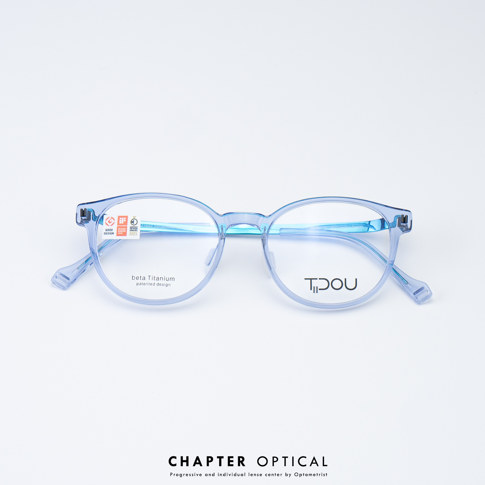 กรอบแว่น TiDOU | รุ่น TP22 รหัสสี 04 ไทเทเนี่ยมญี่ปุ่น แว่นไร้สกู Screwless น้ำหนักเบา