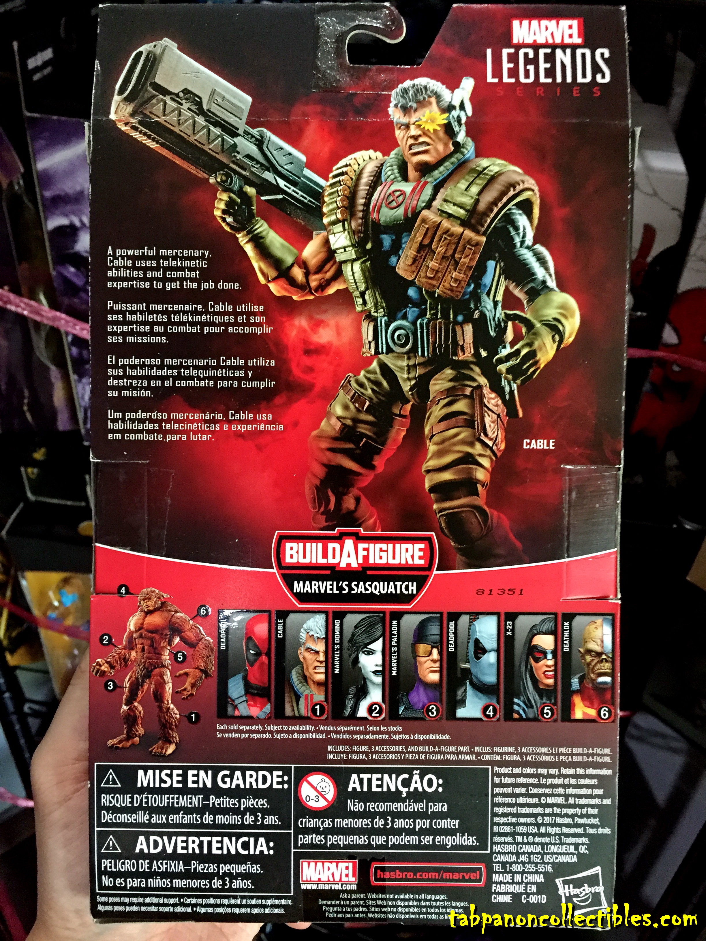 [2018.04] Hasbro Marvel Legends Sassuatch Series X-Force Cable 6.5-Inch Figure