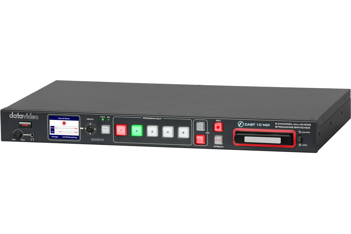 iCAST 10NDI : 5-Channel All-in-one Streaming Switcher